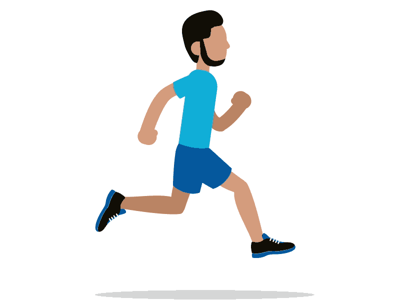 Animated Running Man